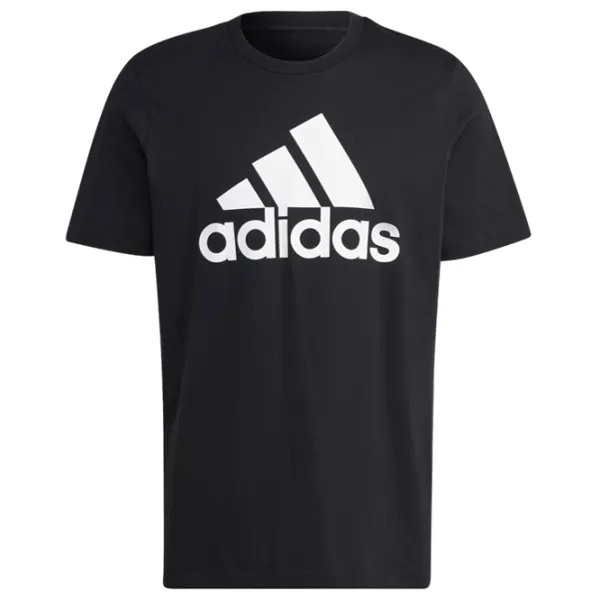 Tricou pentru bărbați Adidas Essentials Big Logo 70% bumbac, 30% bumbac reciclat/ Black-White photo 6 Tricou pentru bărbați Adidas Essentials Big Logo 70% bumbac, 30% bumbac reciclat/ Black-White photo 6