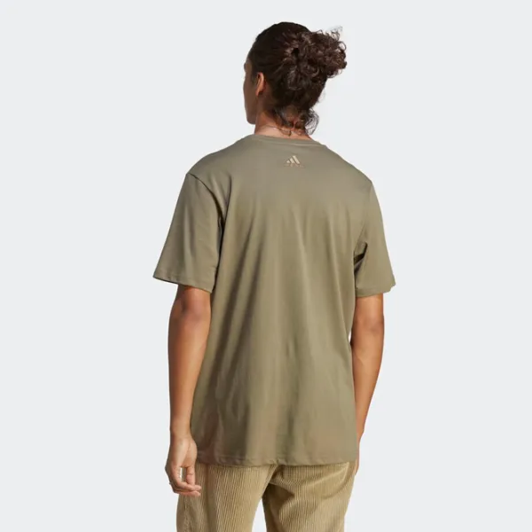 Tricou pentru bărbați Adidas Essentials Big Logo 100% bumbac/ Green-White photo 3 Tricou pentru bărbați Adidas Essentials Big Logo 100% bumbac/ Green-White photo 3
