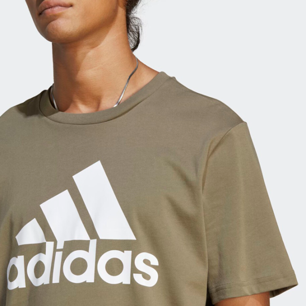 Tricou pentru bărbați Adidas Essentials Big Logo 100% bumbac/ Green-White photo 4 Tricou pentru bărbați Adidas Essentials Big Logo 100% bumbac/ Green-White photo 4