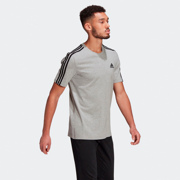 Футболка для мужчин Adidas Essential 70% хлопок, 30% переработанный хлопок/ Серый photo 4