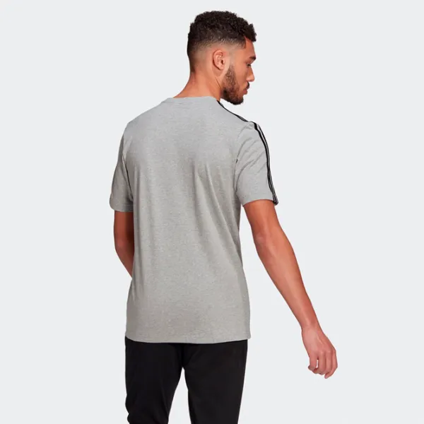 Tricou pentru bărbați Adidas Essential 70% bumbac, 30% bumbac reciclat/ Gray photo 3