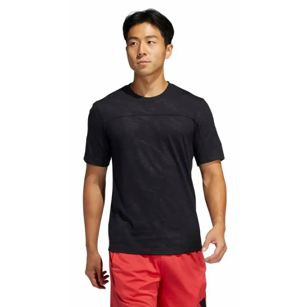 Tricou pentru bărbați Adidas Tky Camo Tee 65% poliester reciclat, 35% bumbac/ Black photo 2