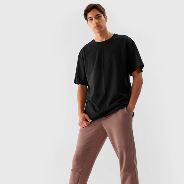 Tricou pentru bărbați 4F 4FRAW23TTSHM1525-20S 100% bumbac/ Black photo 3