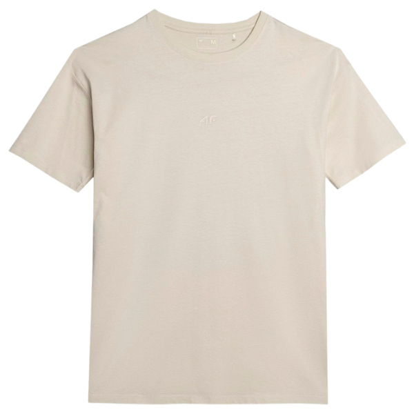 Футболка для мужчин 4F 4FRAW23TTSHM1522-83S 100% хлопок/ Бежевый photo 4