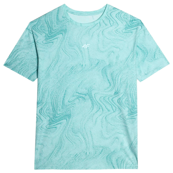 Tricou pentru bărbați 4F 4FRAW23TTSHM1520-48A 100% bumbac/ Turquoise photo 5