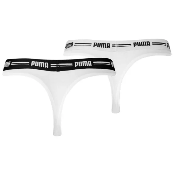 Трусики для женщин Puma String 2P Pack L/ Белый/ Стринги photo 2