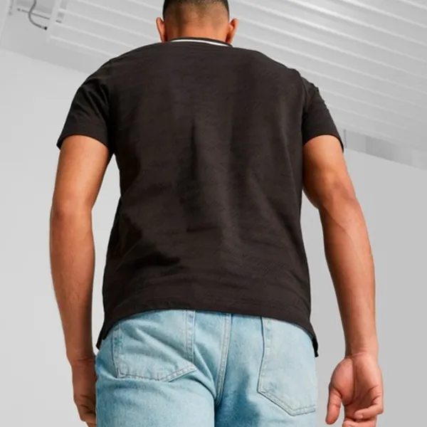 Tricou polo pentru bărbați Puma Bmw Mms Jacquard Black photo 6