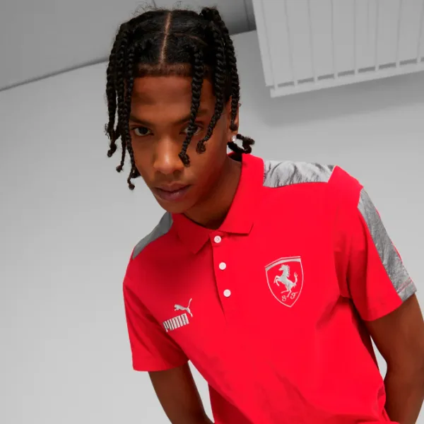 Tricou polo pentru bărbați Puma Ferrari Race Mt7 Red photo 4