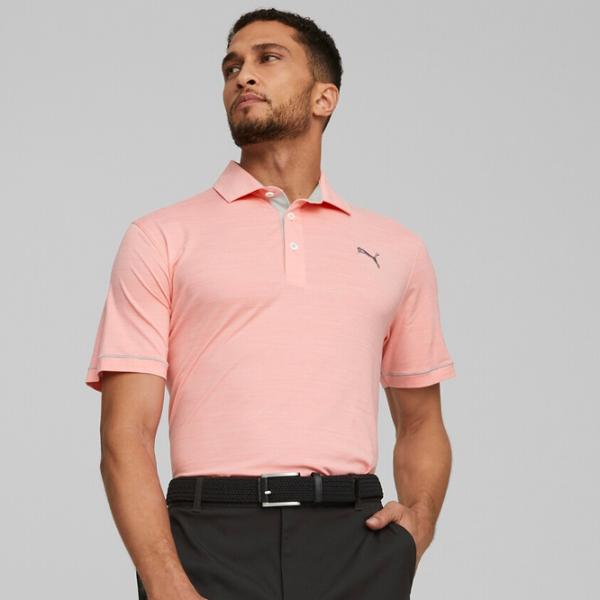 Tricou polo pentru bărbați Puma Cloudspun Haystack Pink photo 3