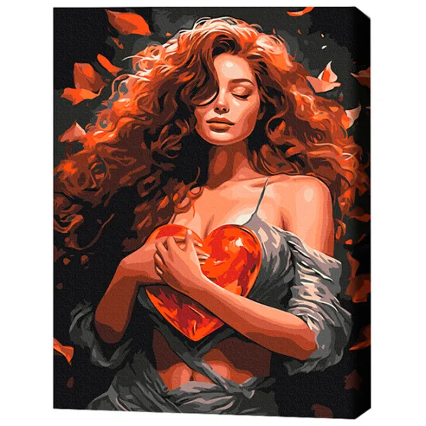 Pictură pe numere BrushMe Gardian al iubirii 50 x 40 cm/ Verticală photo 3