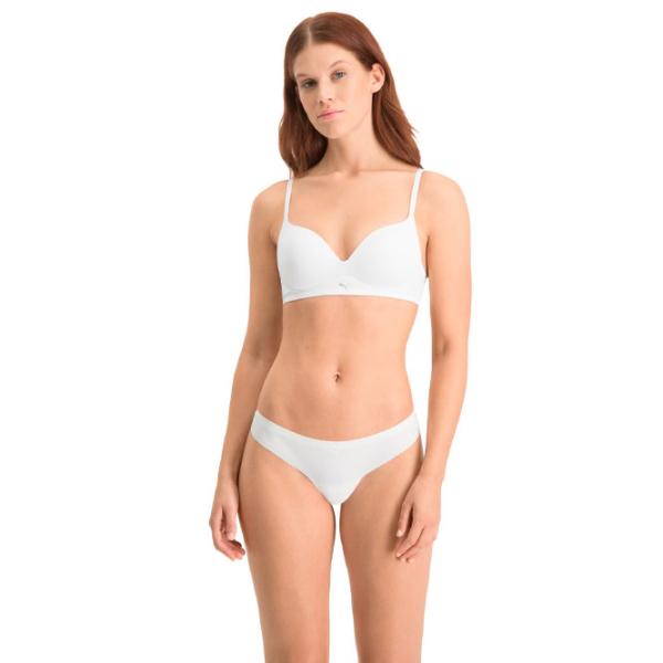 Sutien pentru femei Puma Soft Padded Bra 1P 80D/ White/ Bra photo 3