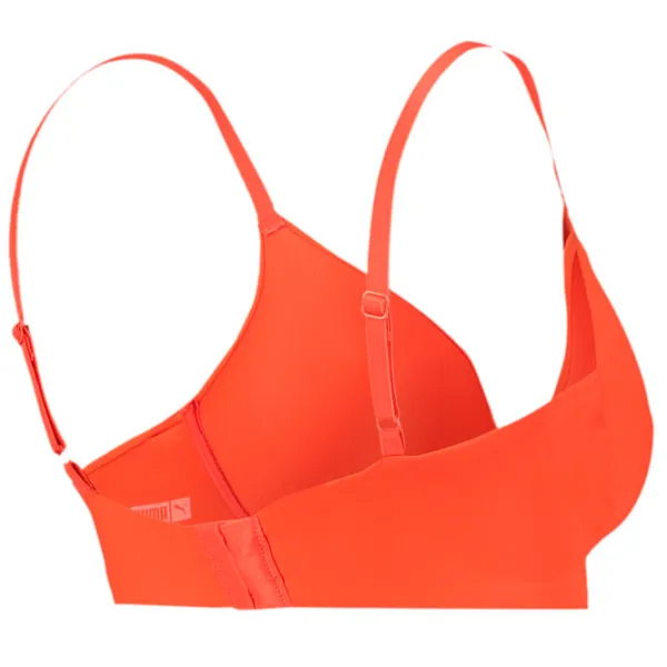 Sutien pentru femei Puma Soft Padded 75A/ Orange/ Bra photo 3