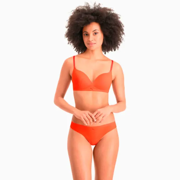 Sutien pentru femei Puma Soft Padded 75A/ Orange/ Bra photo 5