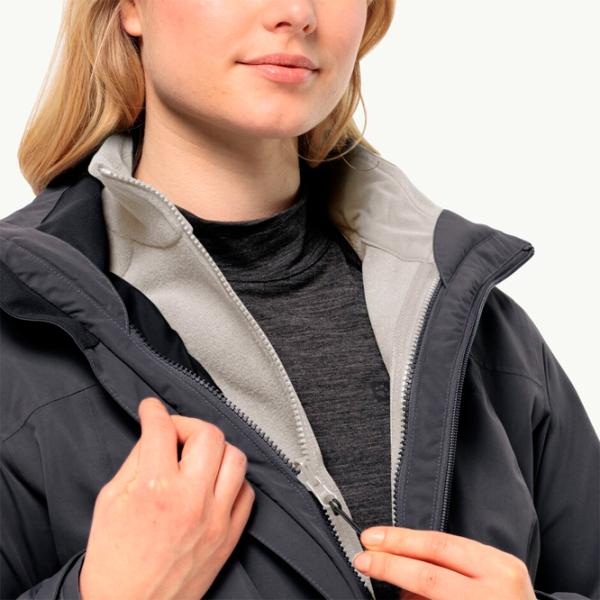 Hanorac pentru femei Jack Wolfskin Moonrise Fz W Toamnă - iarnă/ Beige photo 5