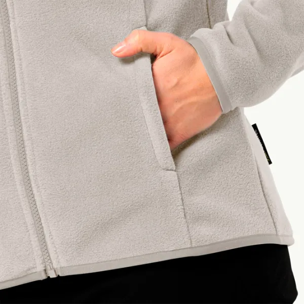 Hanorac pentru femei Jack Wolfskin Moonrise Fz W Toamnă - iarnă/ Beige photo 6