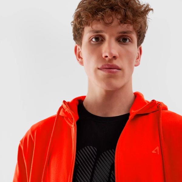 Толстовка для мужчин 4F 4FRAW23TSWSM1143 Прямой/ Красный photo 3