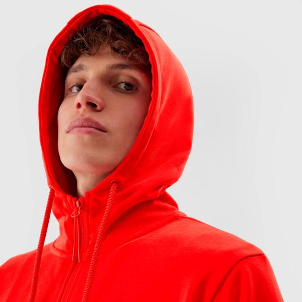 Hanorac pentru bărbați 4F 4FRAW23TSWSM1143 Drept/ Red photo 5