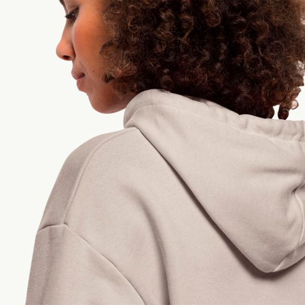 Толстовка для женщин Jack Wolfskin Essential Hoody W Бежевый photo 4