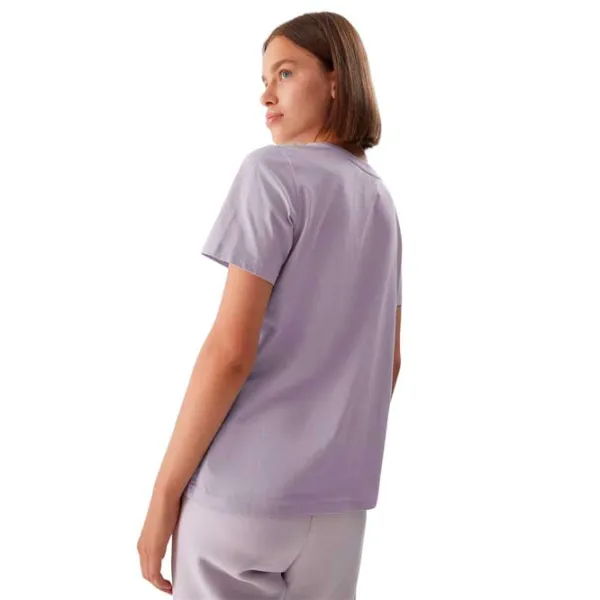 Tricou pentru femei 4F 4FAW23TTSHF0902 100% bumbac/ Violet photo 2