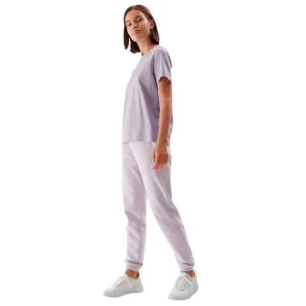 Tricou pentru femei 4F 4FAW23TTSHF0902 100% bumbac/ Violet photo 3