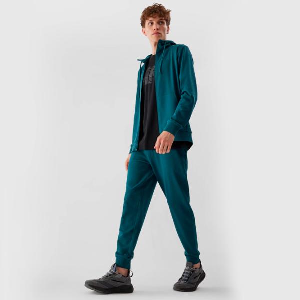 Hanorac pentru bărbați 4F 4FRAW23TSWSM1143 Drept/ Turquoise photo 3