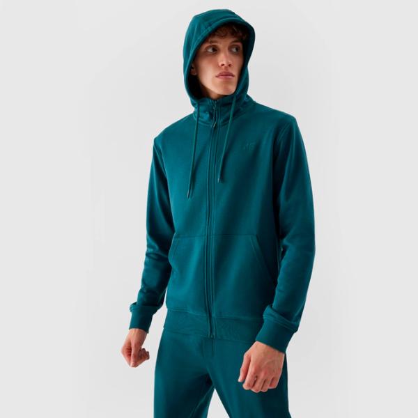 Hanorac pentru bărbați 4F 4FRAW23TSWSM1143 Drept/ Turquoise photo 2