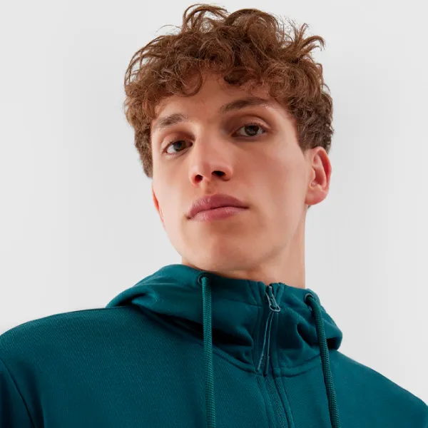 Толстовка для мужчин 4F 4FRAW23TSWSM1143 Прямой/ Бирюзовый photo 6