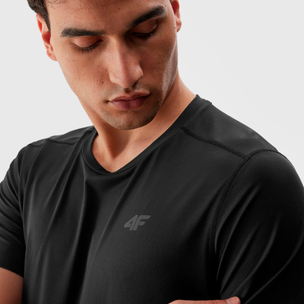 Футболка для мужчин 4F 4FRAW23TFTSM620-20S 90% полиэстер, 10% эластан/ Черный photo 4
