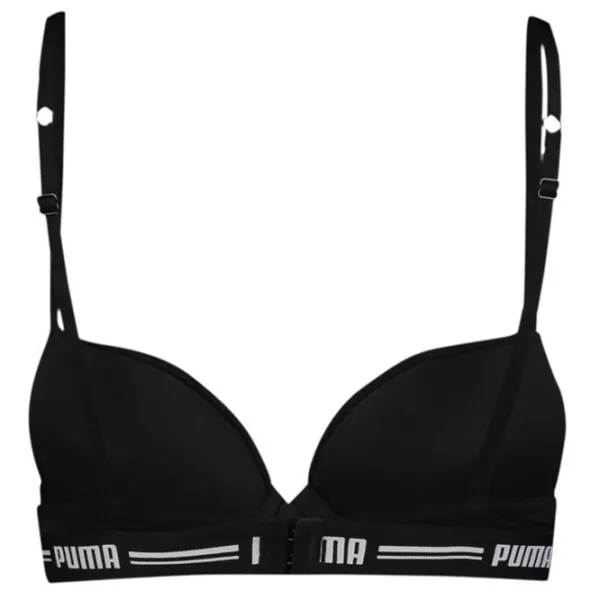 Sutien pentru femei Puma T-Shirt Bra 1P 70C/ Black/ Bra photo 2