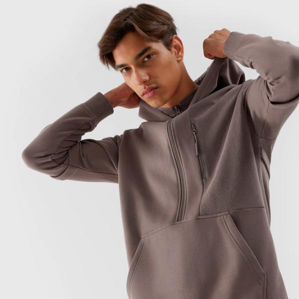 Hanorac pentru bărbați 4F 4FRAW23TSWSM1189 Drept/ Brown photo 6