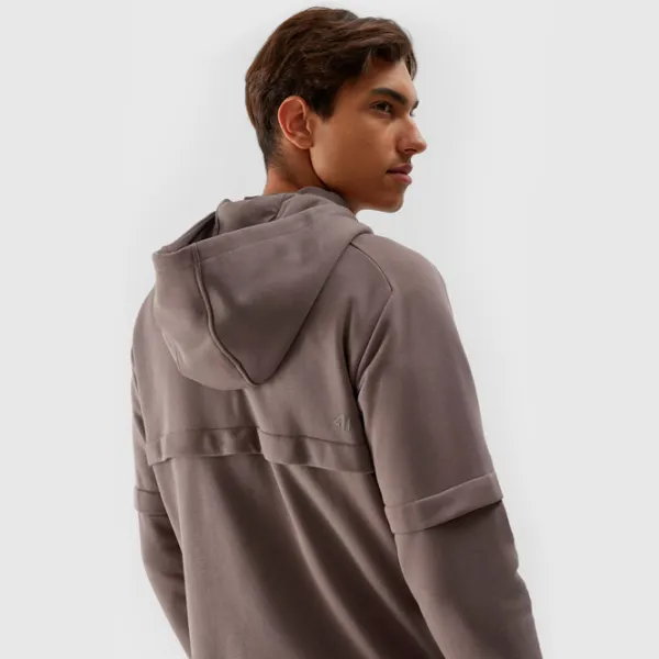 Hanorac pentru bărbați 4F 4FRAW23TSWSM1189 Drept/ Brown photo 2