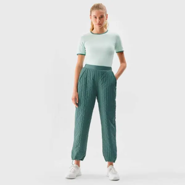 Tricou pentru femei 4F 4FRAW23TTSHF1336 95% bumbac, 5% elastan/ Mint photo 4