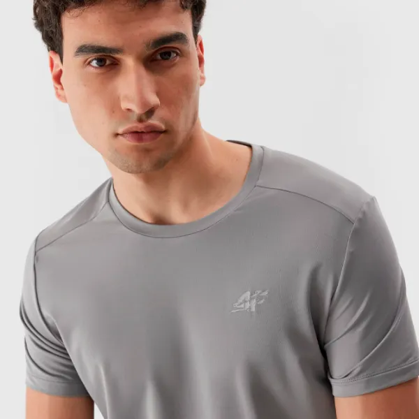 Футболка для мужчин 4F 4FRAW23TFTSM764-25S 88% полиэстер, 12% эластан/ Серый photo 5 Футболка для мужчин 4F 4FRAW23TFTSM764-25S 88% полиэстер, 12% эластан/ Серый photo 5
