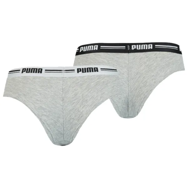 Трусики для женщин Puma Brazilian 2Pack XS/ Серый/ Бразилиано photo 2