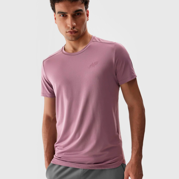 Футболка для мужчин 4F 4FRAW23TFTSM764-60S 88% полиэстер, 12% эластан/ Бургундия photo 3
