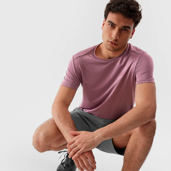 Футболка для мужчин 4F 4FRAW23TFTSM764-60S 88% полиэстер, 12% эластан/ Бургундия photo 5