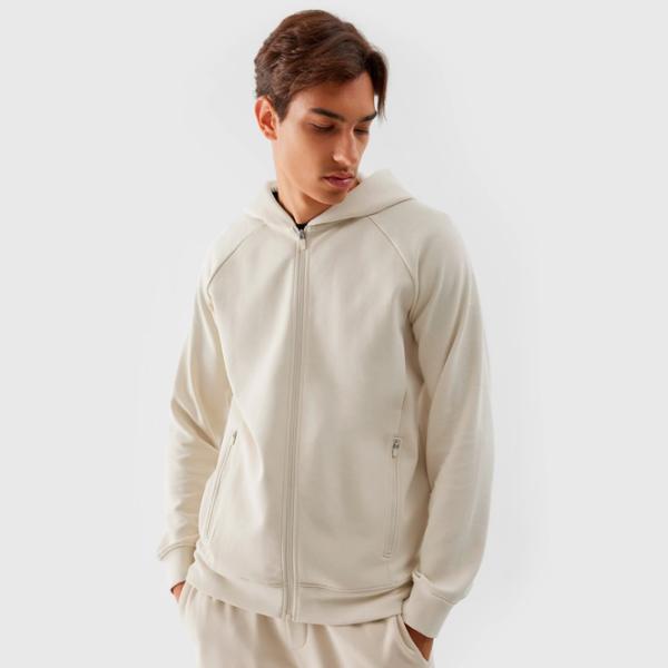 Hanorac pentru bărbați 4F 4FRAW23TSWSM1193 Drept/ Beige photo 2