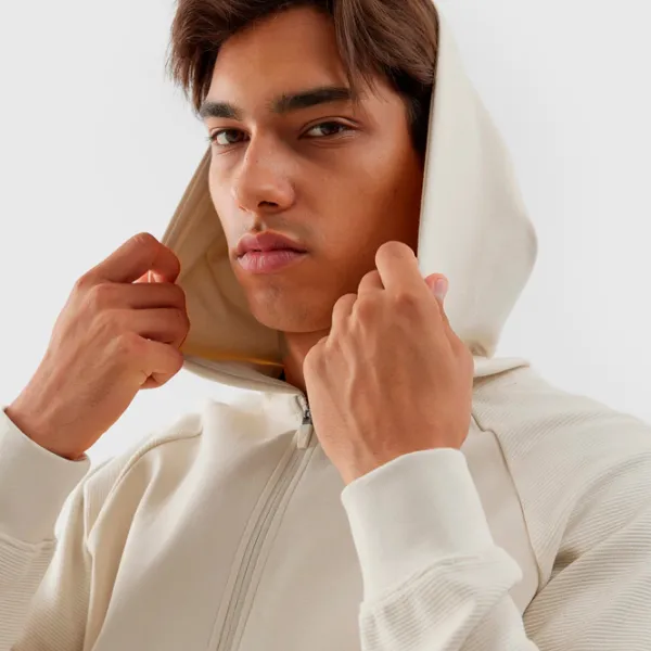 Толстовка для мужчин 4F 4FRAW23TSWSM1193 Прямой/ Бежевый photo 6