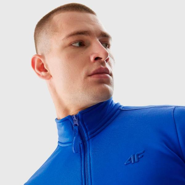 Толстовка для мужчин 4F 4FRAW23TFLEM206 Обтягивающий/ Синий photo 4