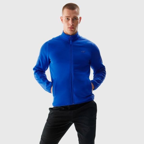 Hanorac pentru bărbați 4F 4FRAW23TFLEM206 Strâmt/ Blue photo 3