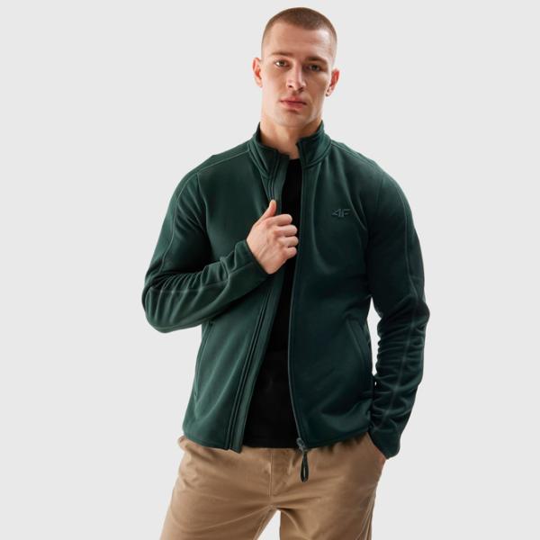 Толстовка для мужчин 4F 4FRAW23TFLEM206 Обтягивающий/ Зелёный photo 2
