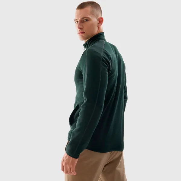 Толстовка для мужчин 4F 4FRAW23TFLEM206 Обтягивающий/ Зелёный photo 5