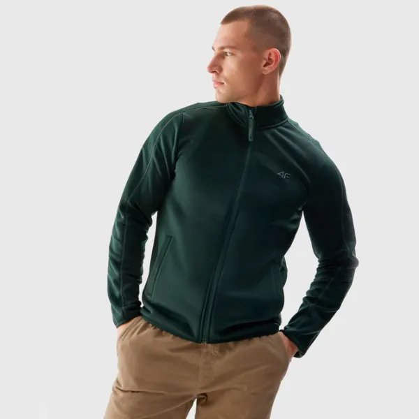 Толстовка для мужчин 4F 4FRAW23TFLEM206 Обтягивающий/ Зелёный photo 6