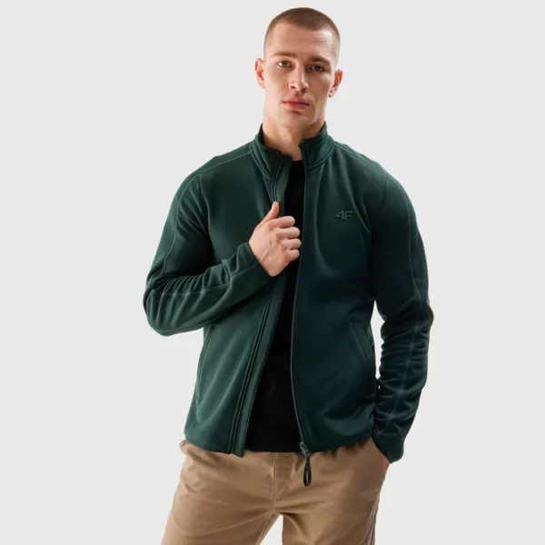 Hanorac pentru bărbați 4F 4FRAW23TFLEM206 Strâmt/ Green photo 2