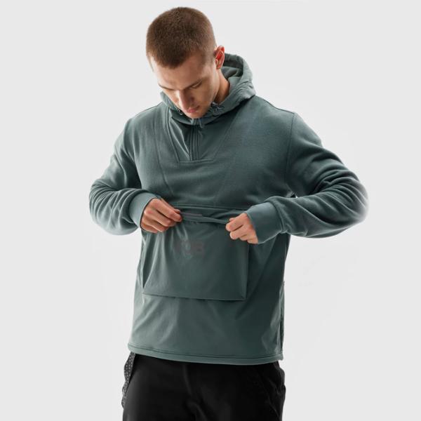 Hanorac pentru bărbați 4F 4FRAW23TFLEM234 Drept/ Turquoise photo 5