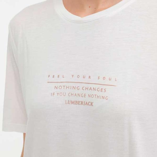 Футболка для женщин Lumberjack WL NOVA 11CT2009 3PR Трикотаж/ Экрю photo 4