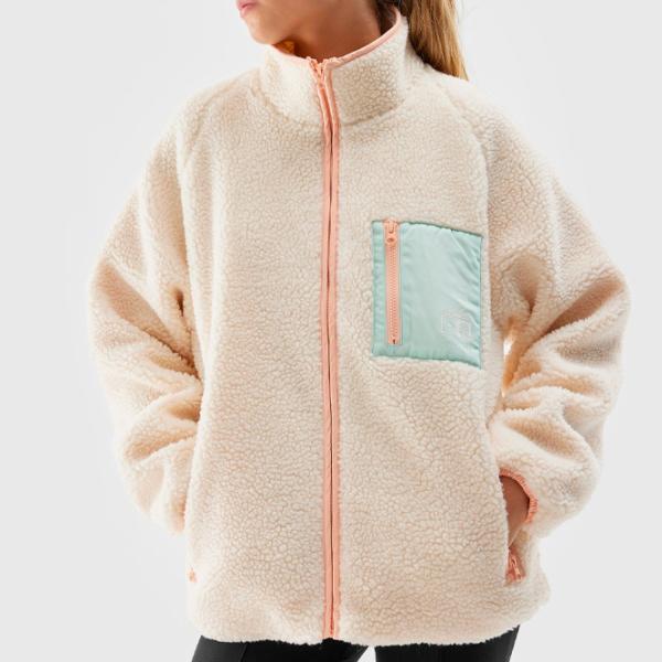 Hanorac pentru femei 4F SHERPA FLEECE WITH STAND-UP COLLAR Black photo 2