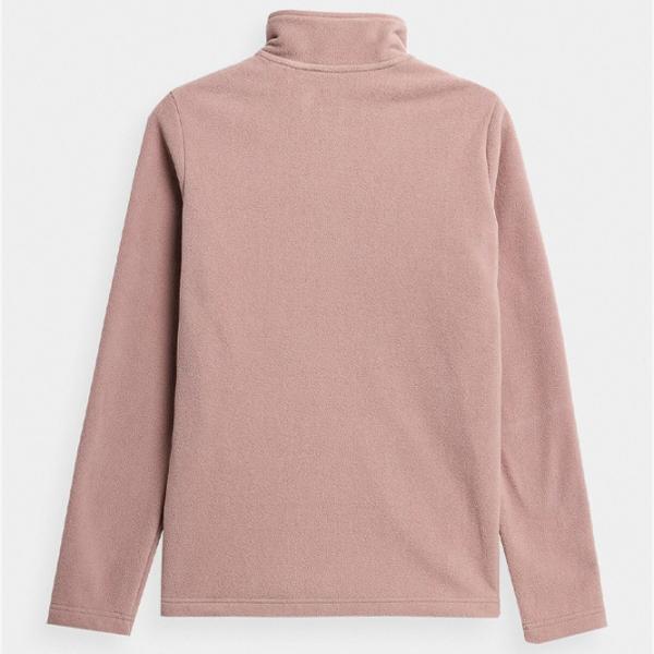 Толстовка для женщин 4F REGULAR FLEECE WITH STAND-UP COLLAR Весна - лето/ Розовый photo 2