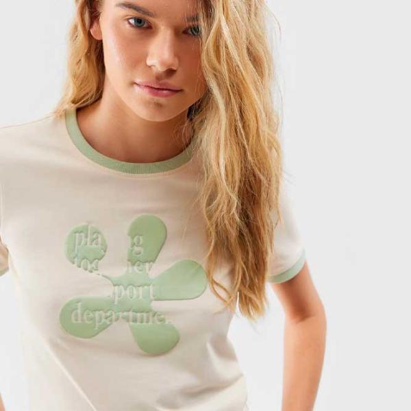 Футболка для женщин 4F 4FAW23TTSHF0879 100% хлопок/ Зелёный photo 5