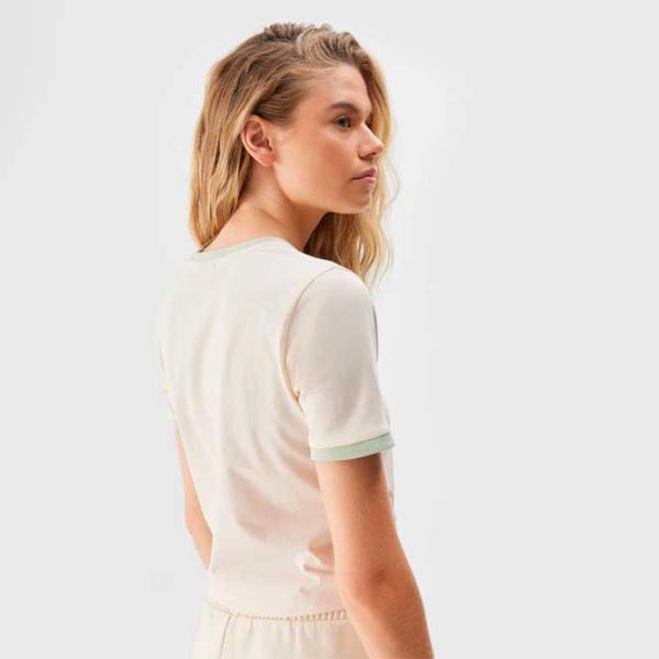 Футболка для женщин 4F 4FAW23TTSHF0879 100% хлопок/ Зелёный photo 3